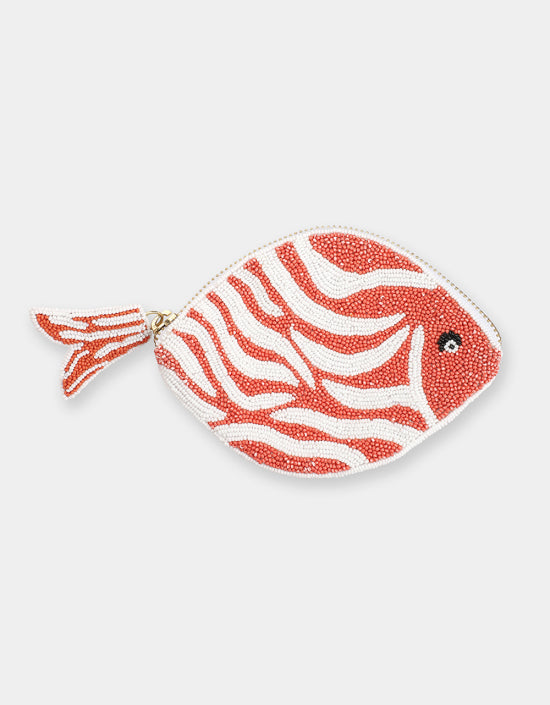 Candy Fish Coin Purse in Orange, from Olivia Dar