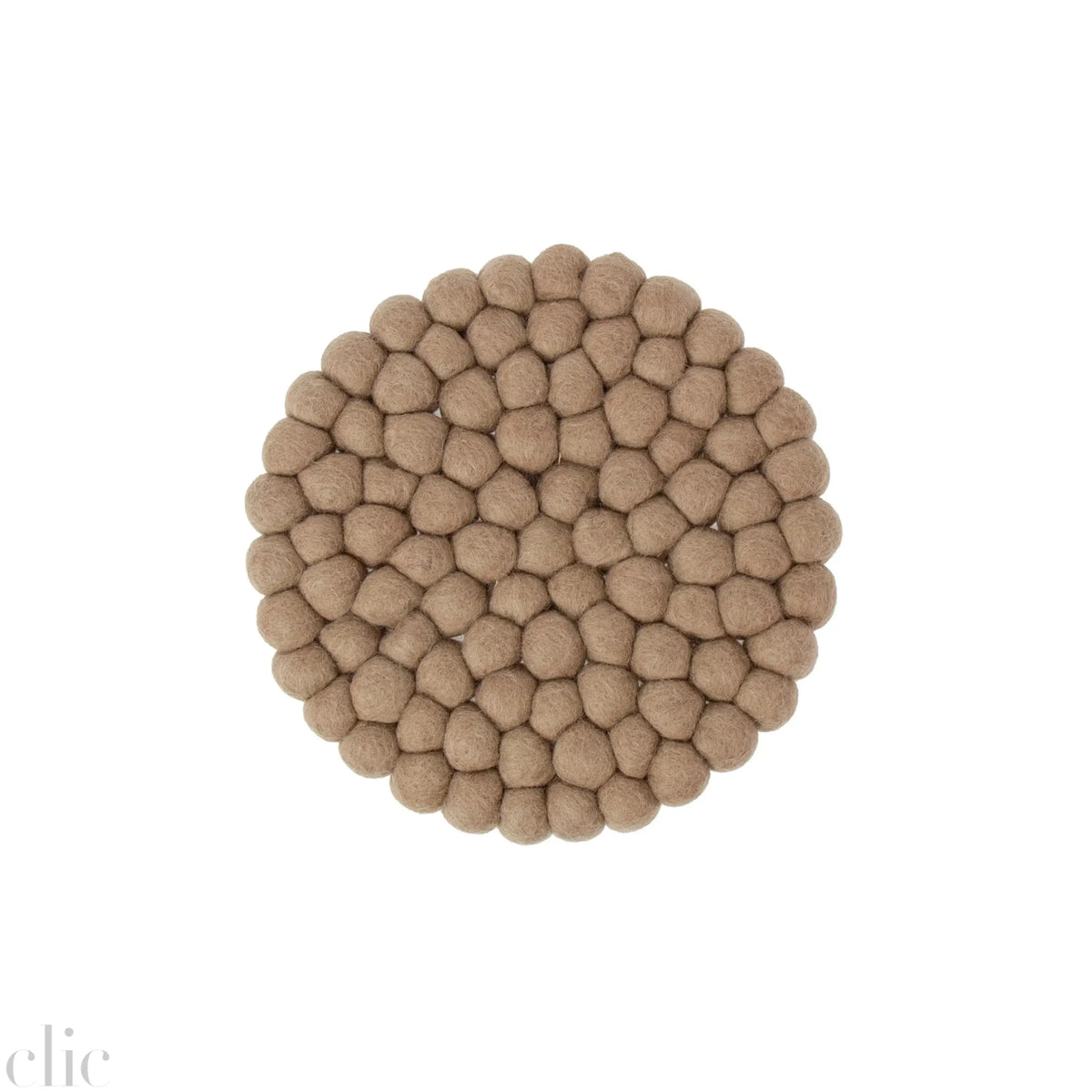 Set of 4 Felt Coaster in Brown