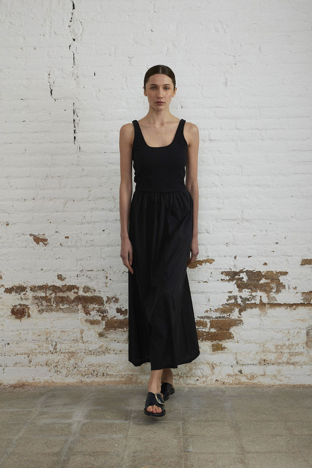 Combined Midi Dress in Black, from Sita Murt