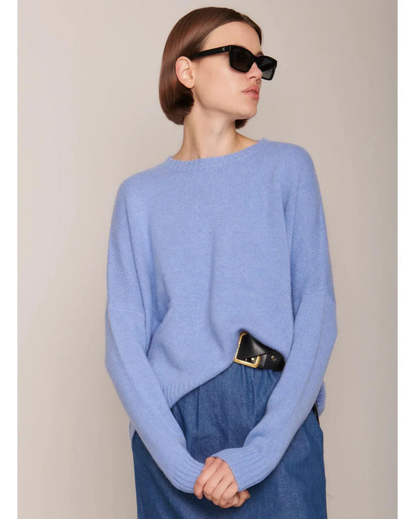 Cashmere Wide Pullover in Cornflower, from Organic by John Patrick