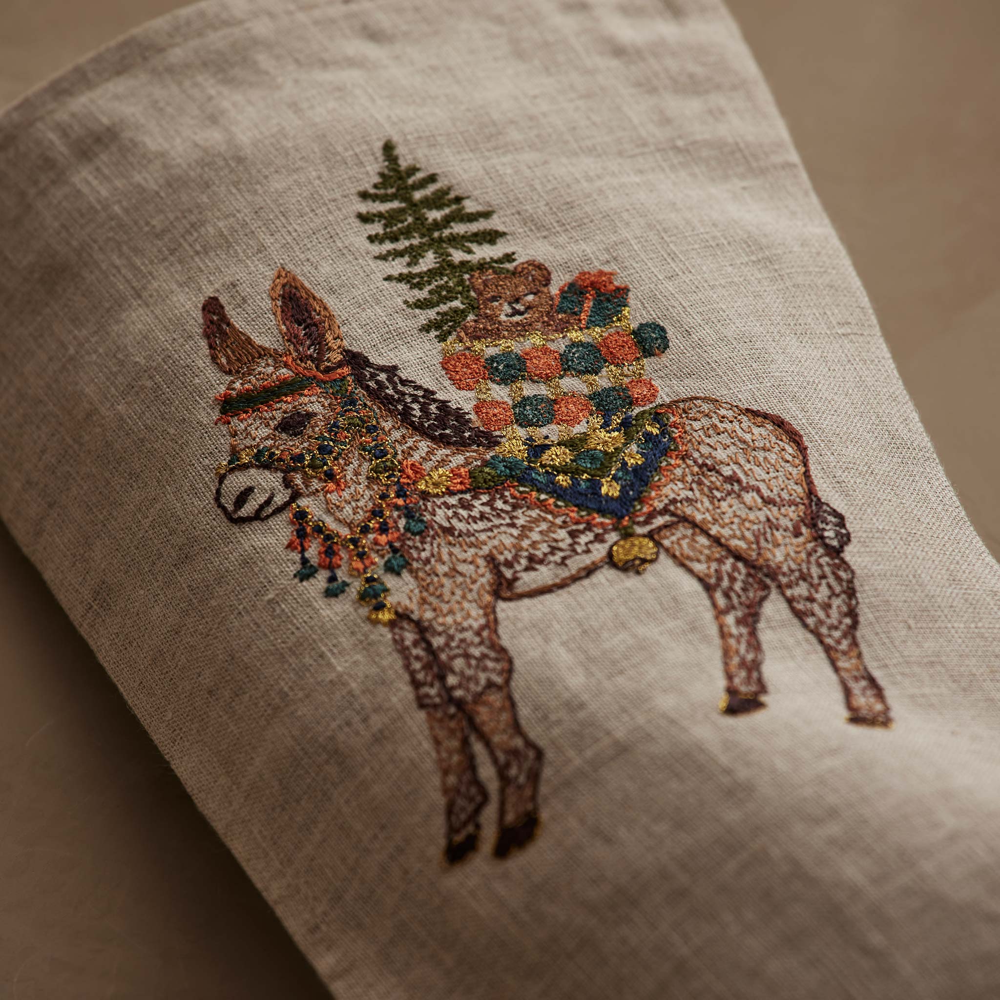 Small Christmas Donkey Stocking, fromcoral & Tusk