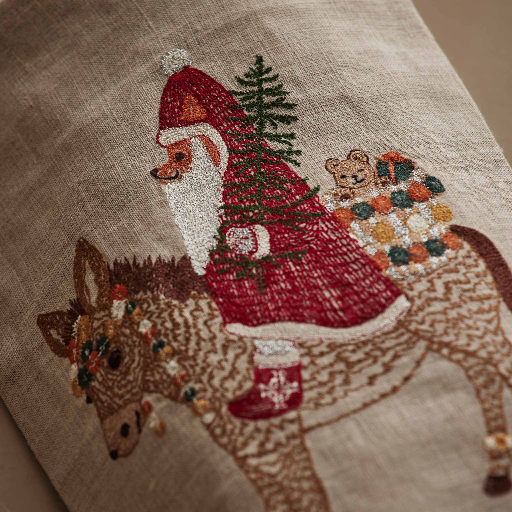 Large Santa on Donkey Stocking, from Coral & Tusk