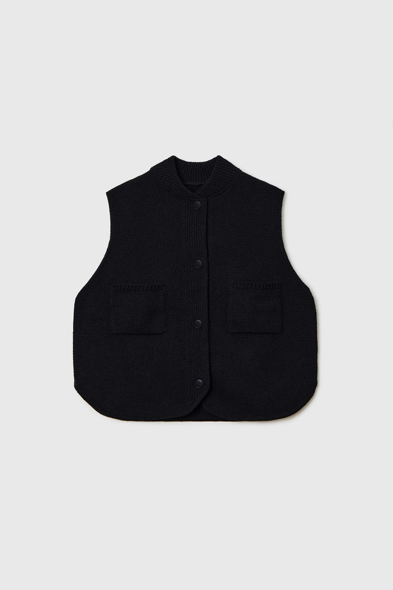 Boxy Cotton Waistcoat, from Cordera