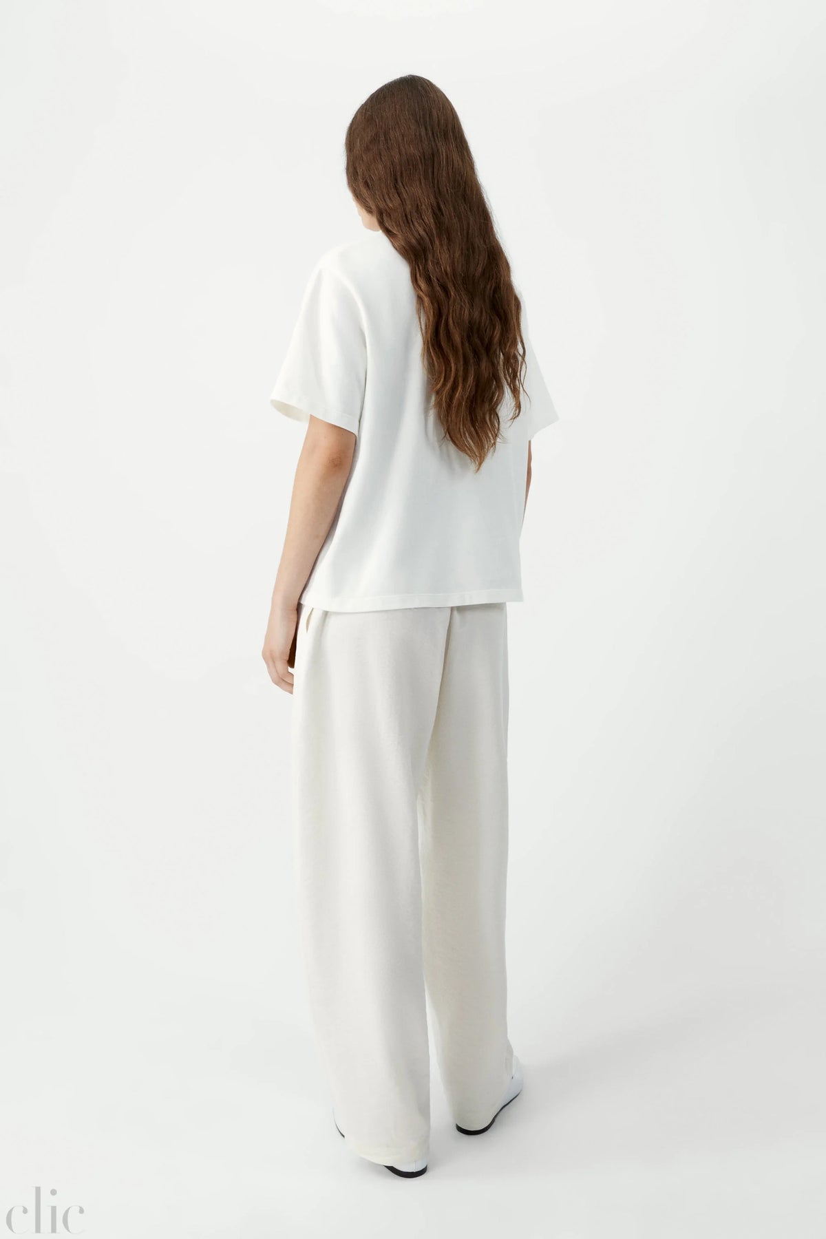 Embroidered T-Shirt in White, from Cordera