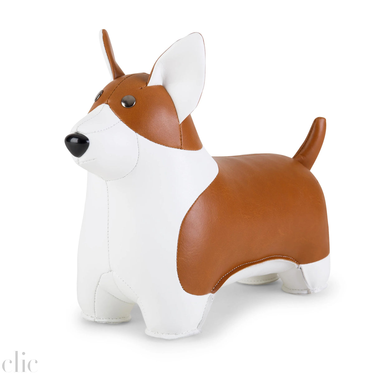 Corgi Bookend in Tan and White