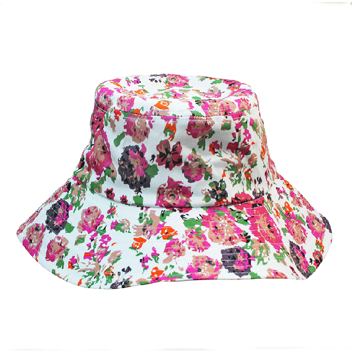 Cotton Sun Hat in Cottage Rose, from Womanswork