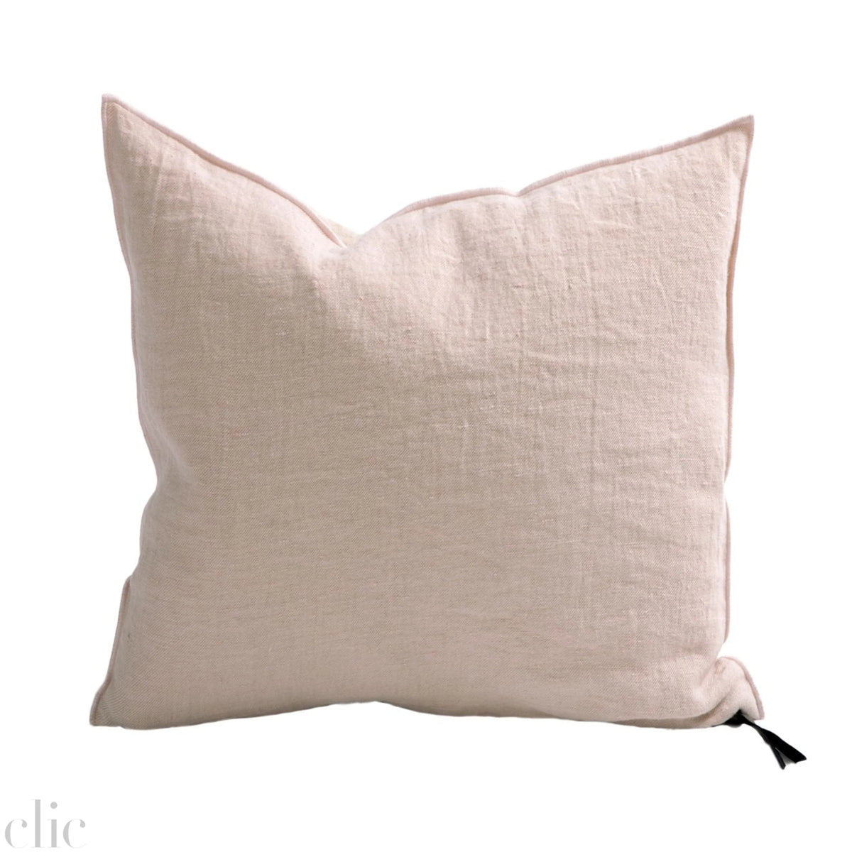 Crumpled Washed Linen Pillow 26" x 26" in Panty, from Maison De Vacances
