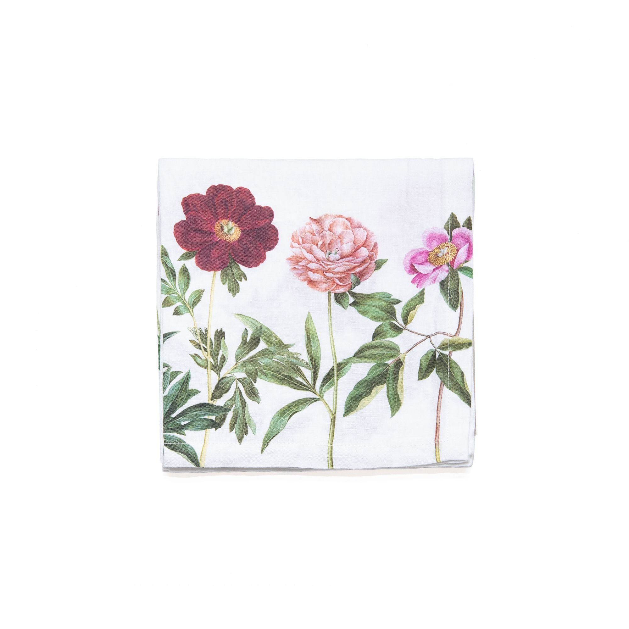 Set of 6 Early Flowers Napkins, from Linoroom