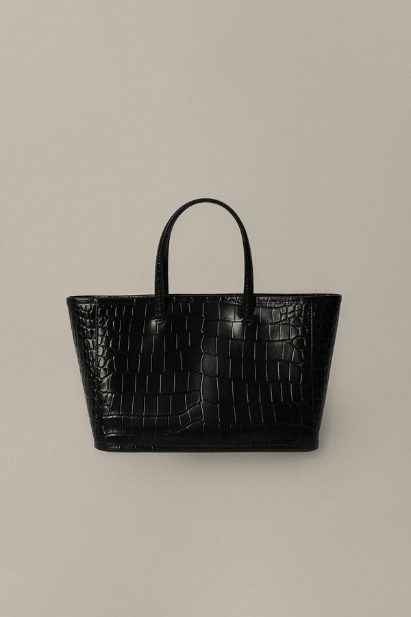 Ain Croco Tote Bag in Black, from Nothing Written