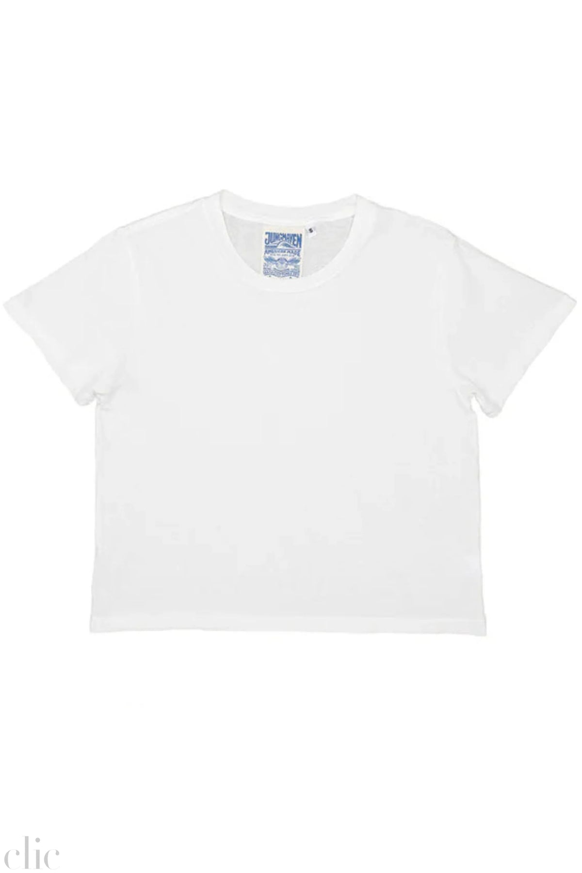 Cropped Ojai Tee in Washed White, from Jungmaven