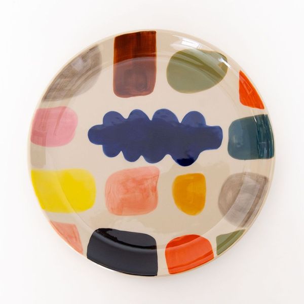 Mottle Stone Ceramic Dinner Plate, from Donna Wilson