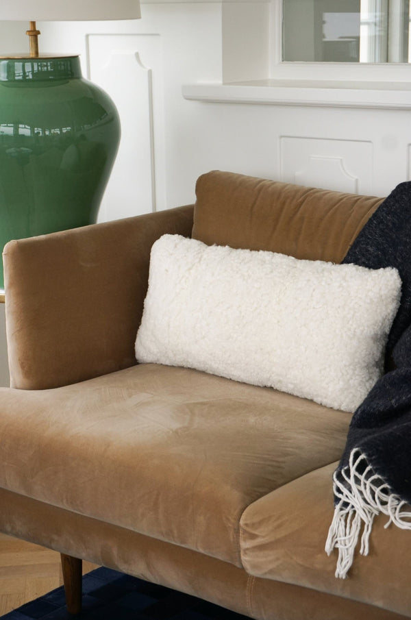 Curly New Zealand Sheepskin Cushion, from Natures Collection