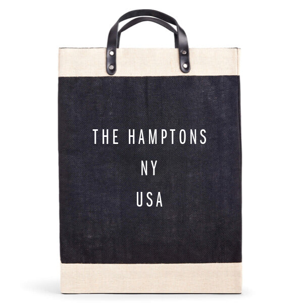 The Hamptons Market Bag in Black, from Apolis