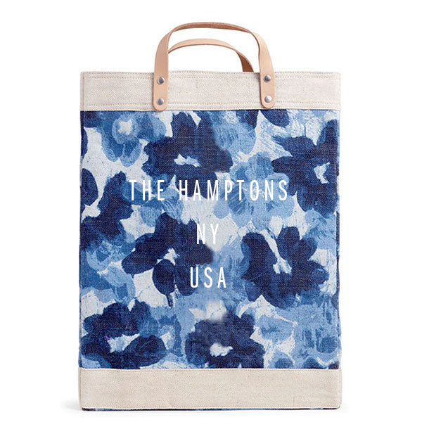 The Hamptons Market Bag in Blue Blossom, from Apolis