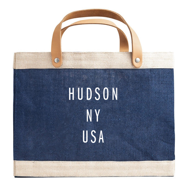 Hudson Petite Market Bag in Navy, from Apolis