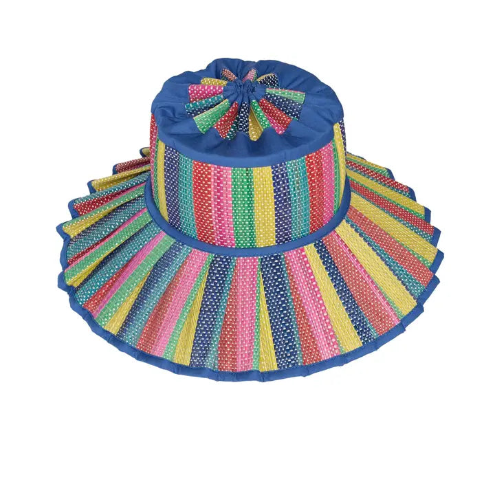 Luxe Capri Maxi Hat - Resort Party in Ultramarine, from Lorna Murray