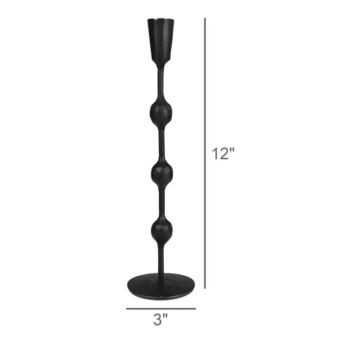 Large Adonis Taper Iron Candle Holder, from HomArt