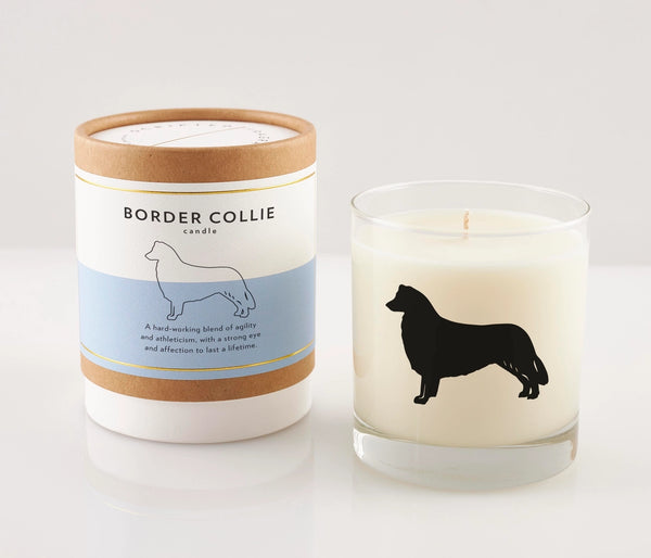 Border Collie Dog Breed Soy Candle, from  Scripted Fragrance