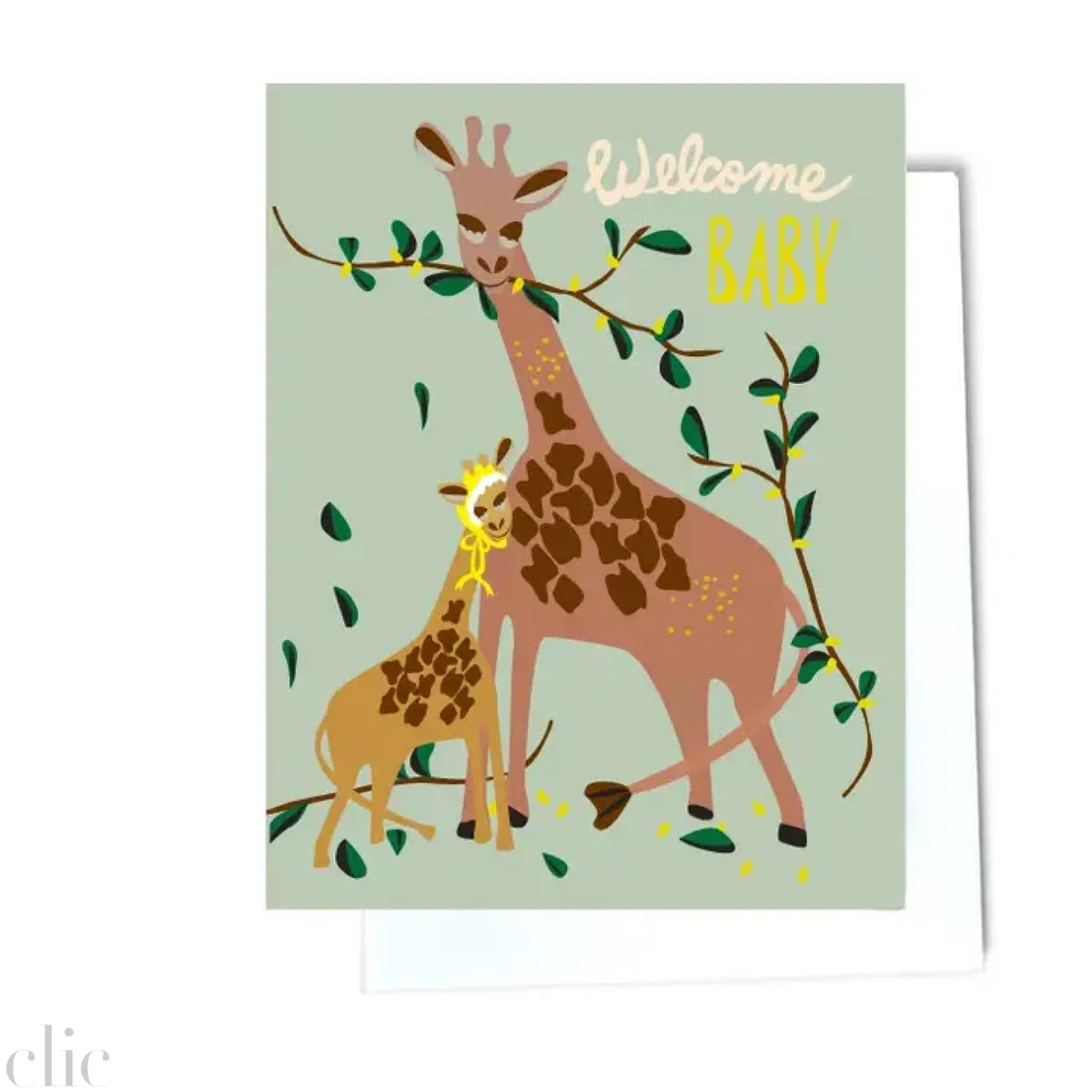 Giraffe - Welcome Baby Card