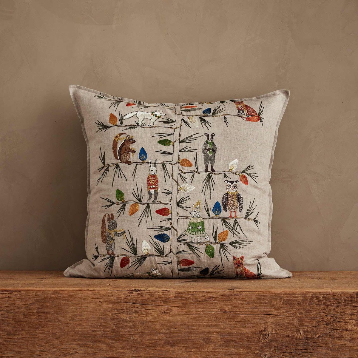 Christmas Tree Freinds Pillow, from Coral & Tusk
