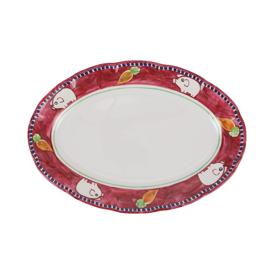 Porco Oval Platter, from Vietri