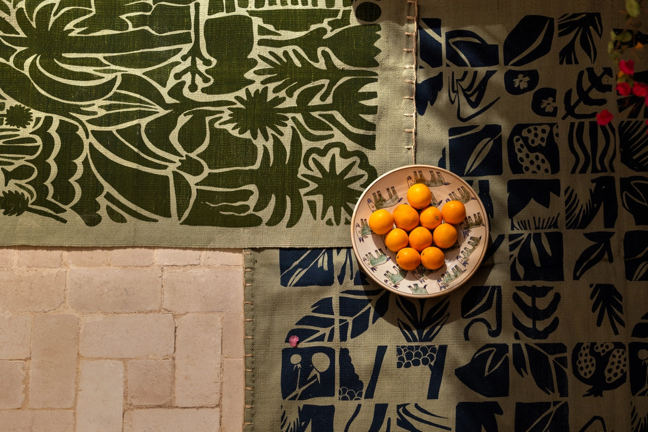 Pasture Donkey Ceramic Serving Plate, from Kiliim