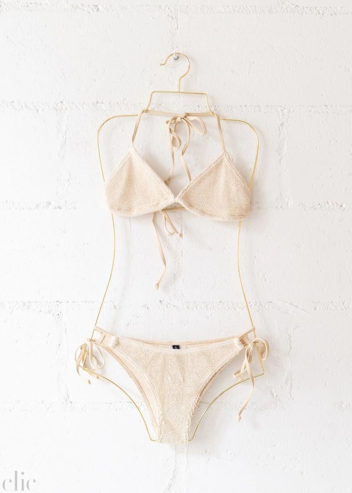 Jamaica Bikini Top in Macadamia, from Love & Bikinis