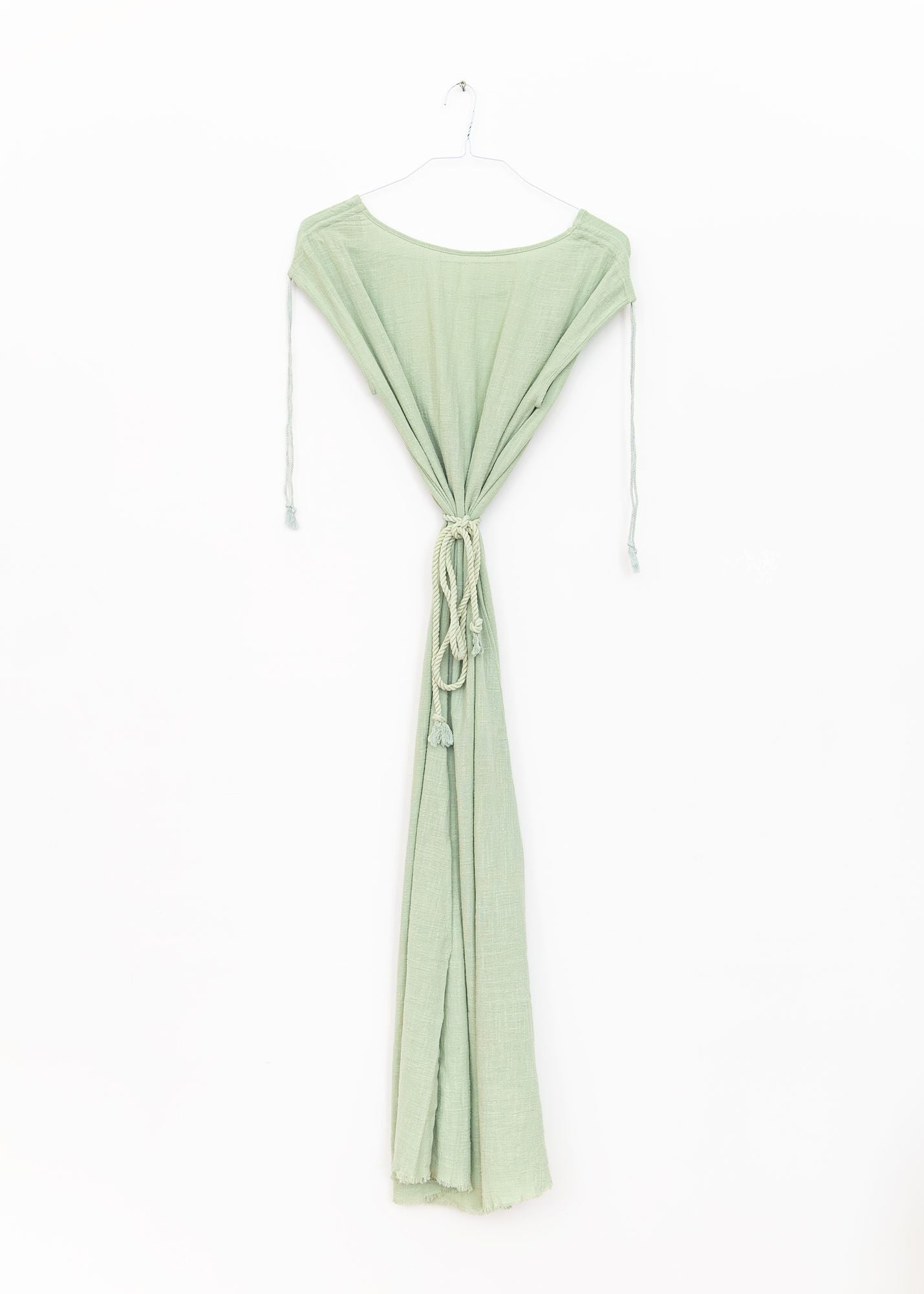 Alexandrie Long Dress in Pistachio Green, from Maison Saint Julien