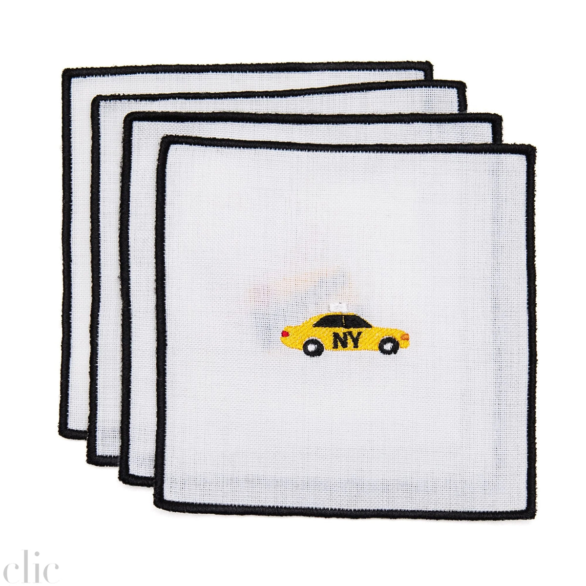 NY On The Way Set of 4 Napkins, from NuYorkCloth
