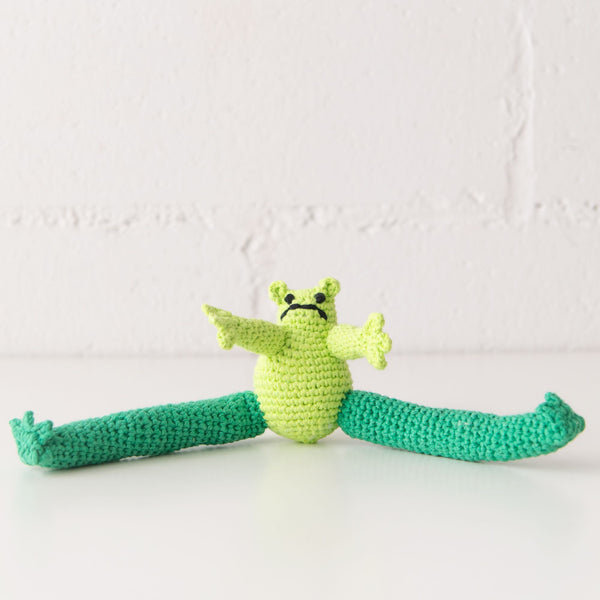 Hand Crochet Frog, from Ware of the Dog