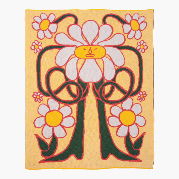 Daisy Dude Mini Blanket by Marcello Velho, from Slow Down Studio