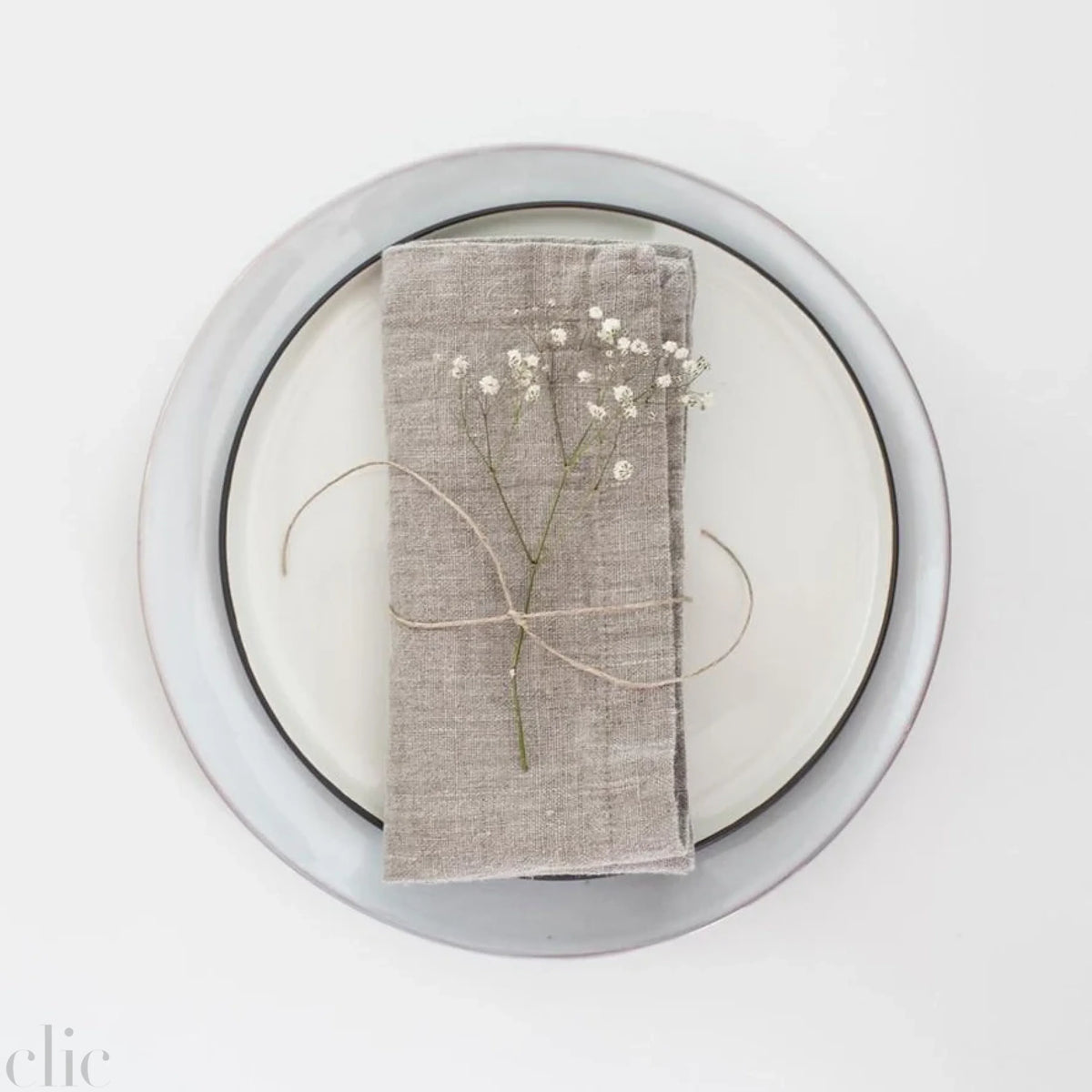 Natural Linen Napkins Set of 2, from Linen Tales