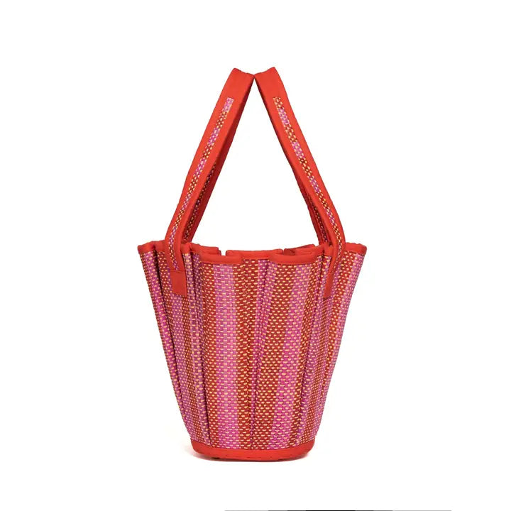 Mini Tropez Tote Bag - Love Heart in Tangerine, from Lorna Murray