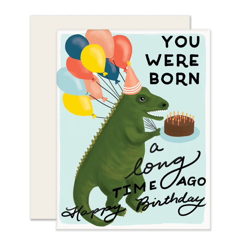 Dino Birthday Card, from Slightly Stationery