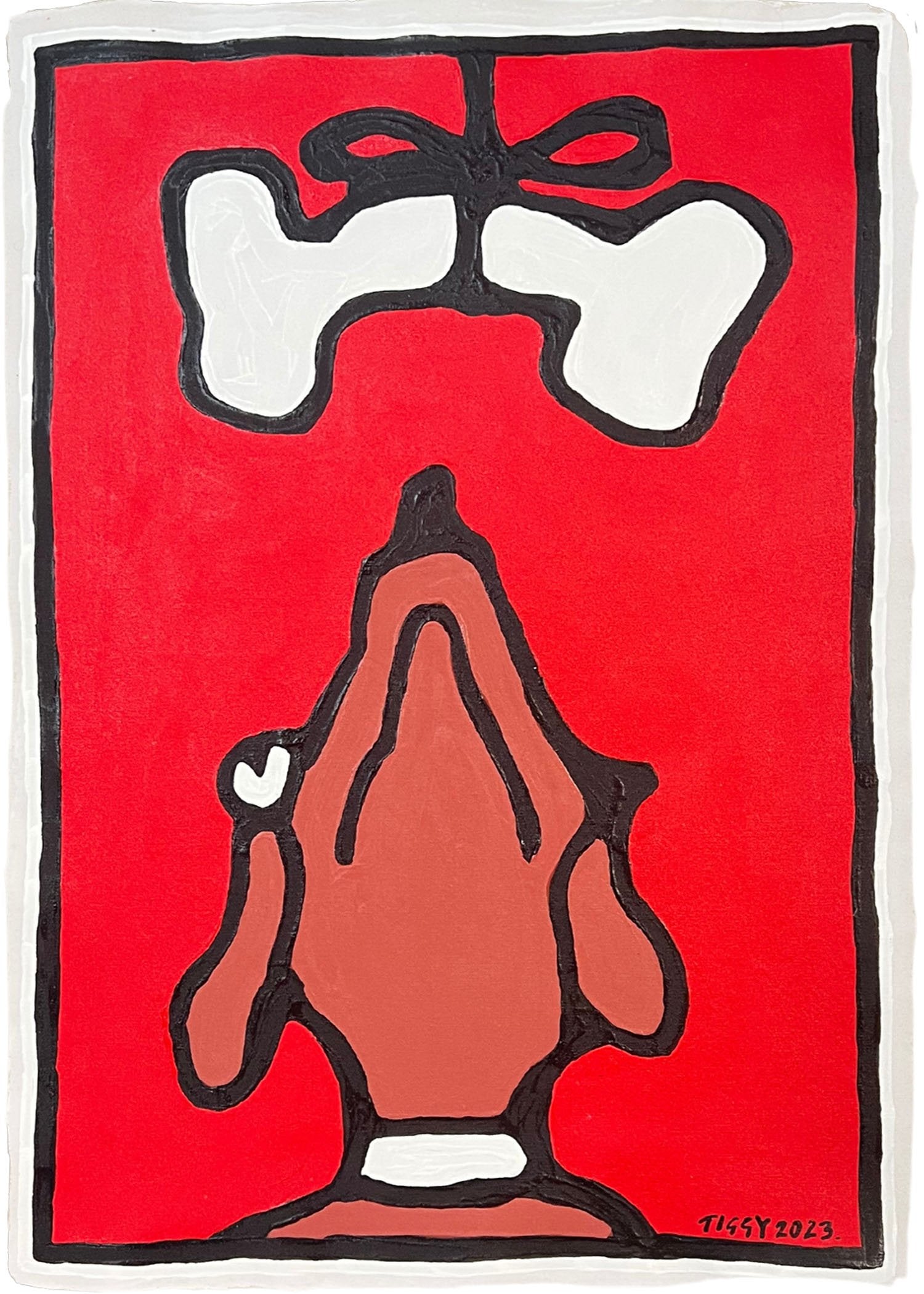 Dog with Bone by Tiggy Ticehurst