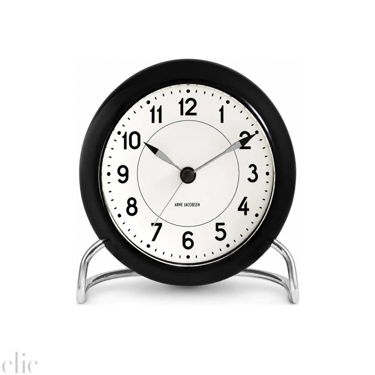 Station Alarm Clock in Black, from Arne Jacobsen