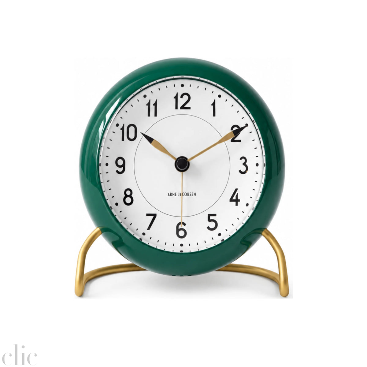 Station Alarm Clock in Green, from Arne Jacobsen