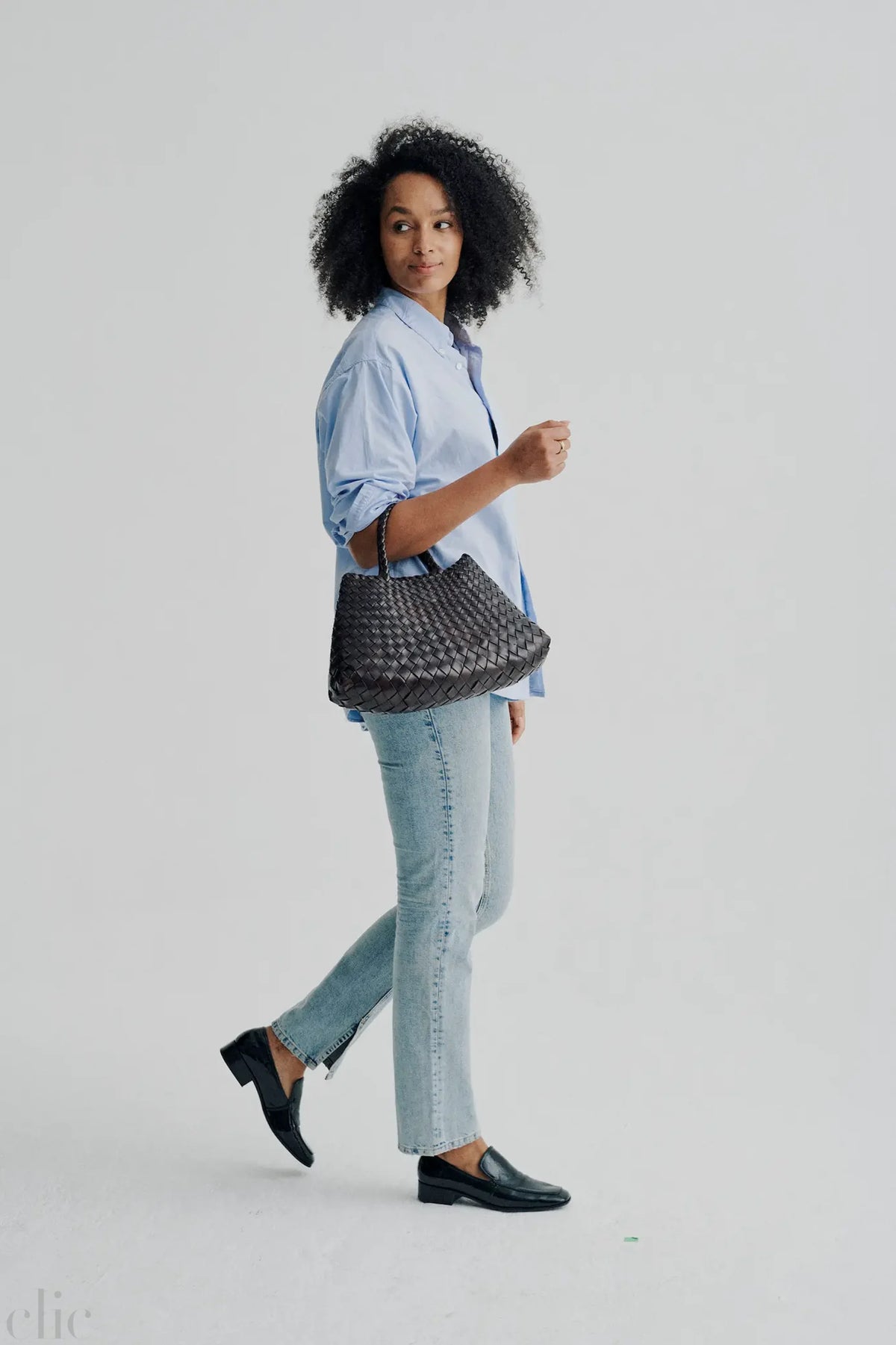 Small Santa Croce Bag in Black, from Dragon Diffusion