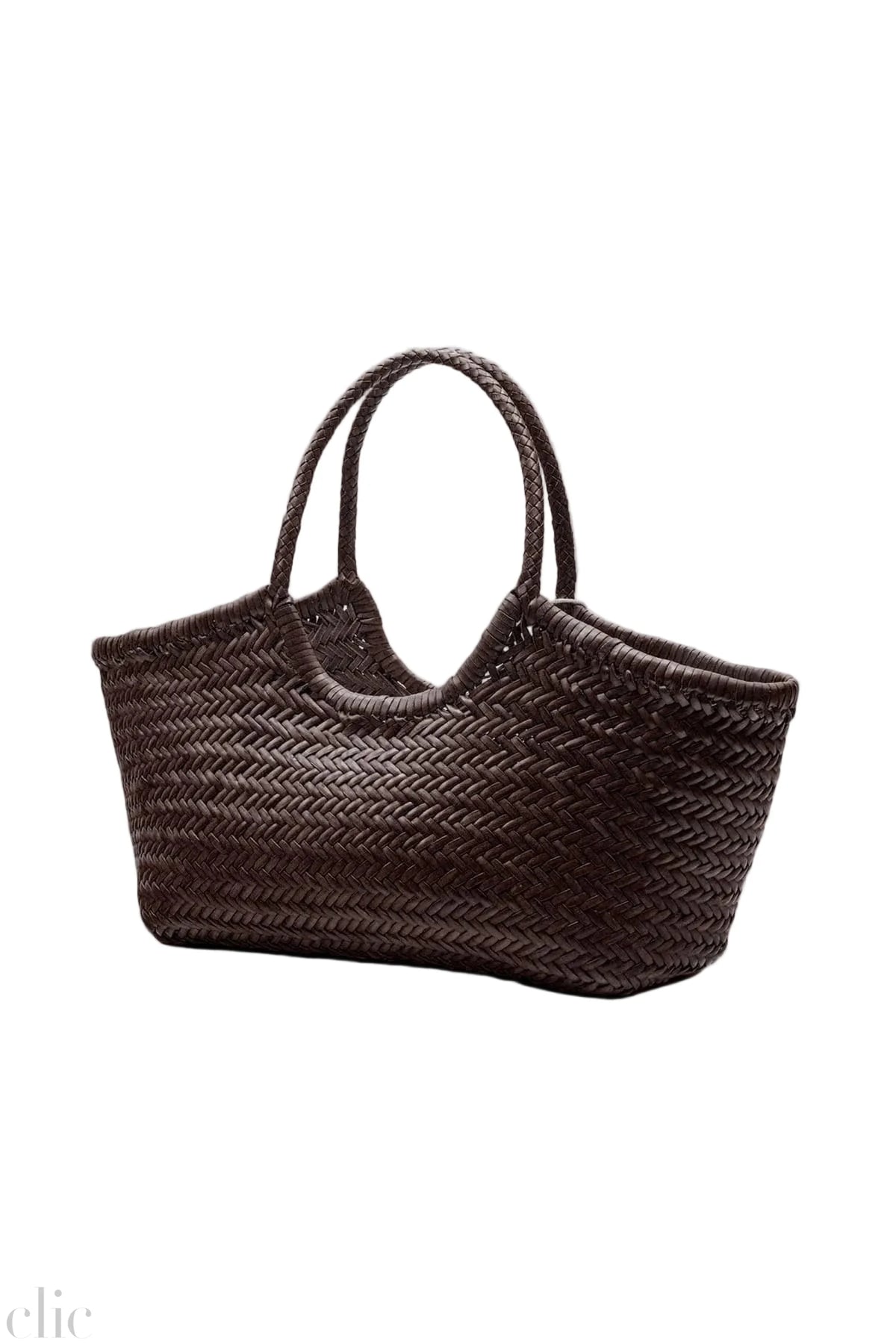 Nantucket Big Basket Bag in Dark Brown, from Dragon Diffusion