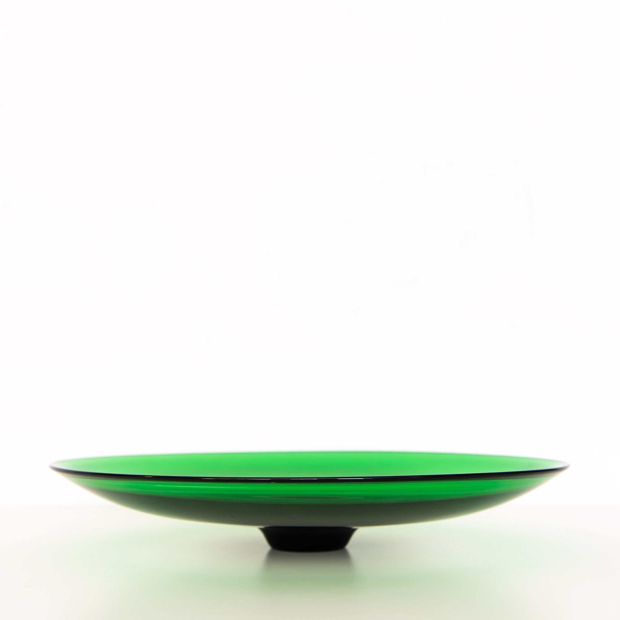 Double Ombre Footed Platter in Green & Smoke, from Nate Cotterman