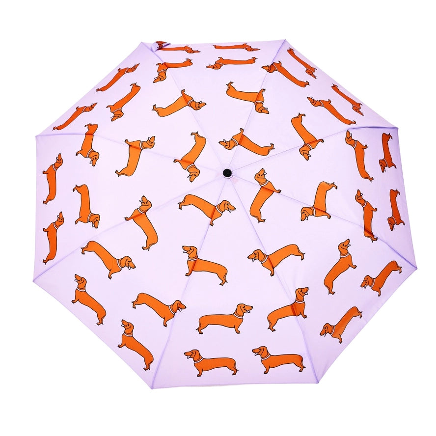 Compact Dachshund Umbrella in Purple, from Origincal Duckhead