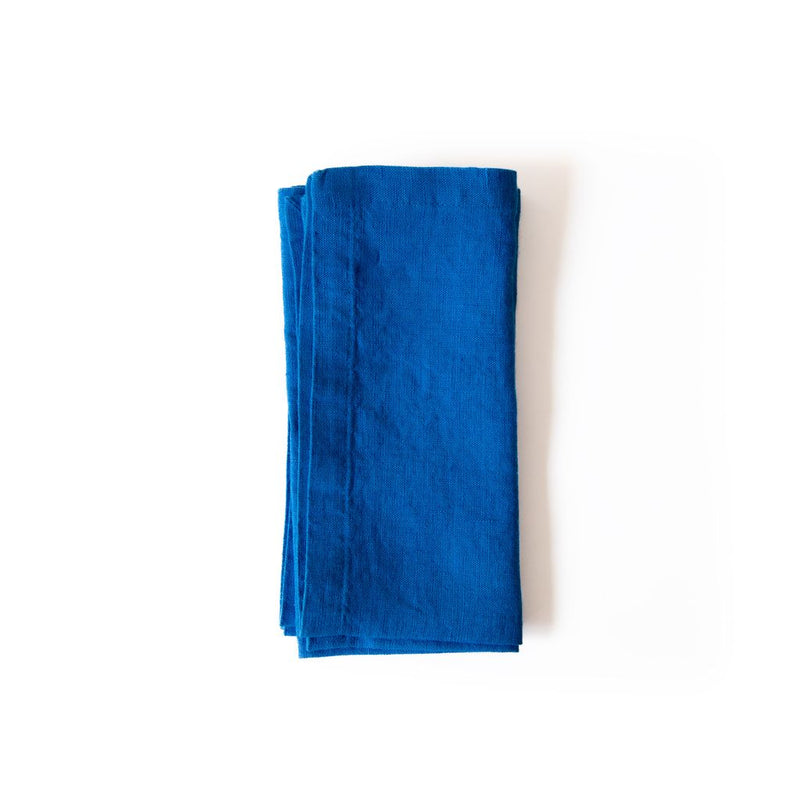 French Blue Linen Napkins Set of 2, from Linen Tales
