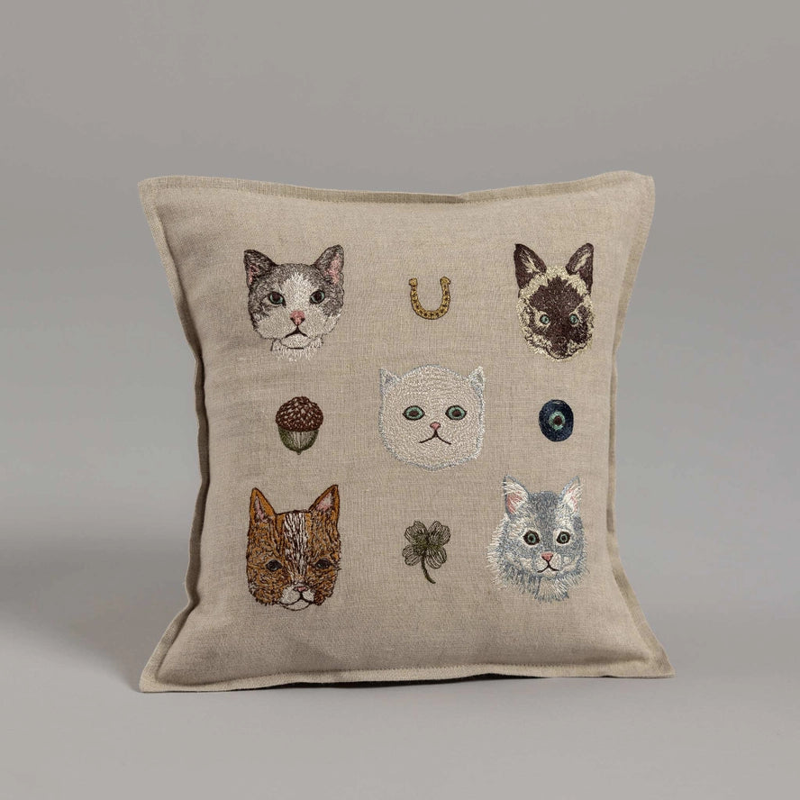 Charming Cats Pillow, from Coral & Tusk