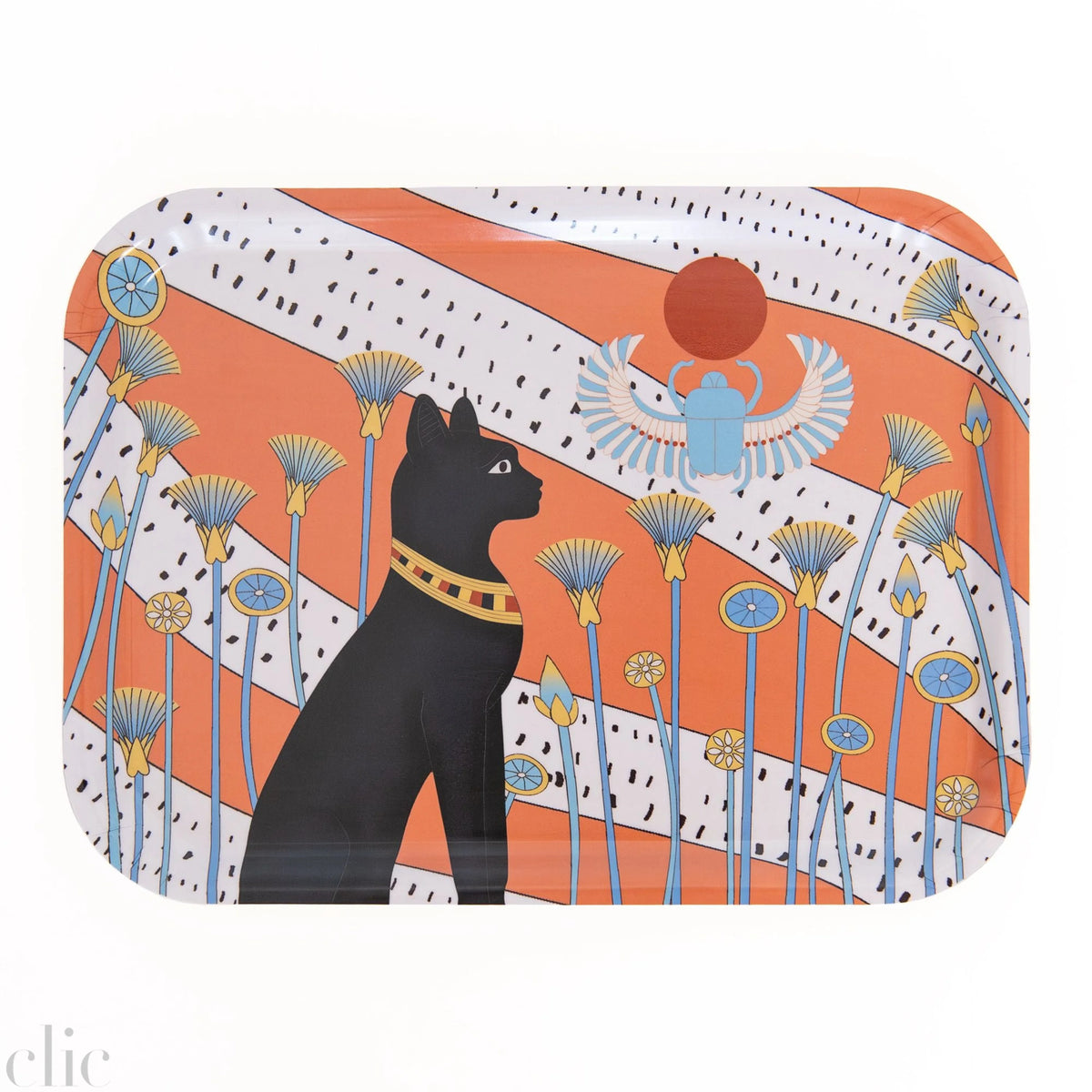 Egyptian sun Cat tray in Rose, from Avenida Home