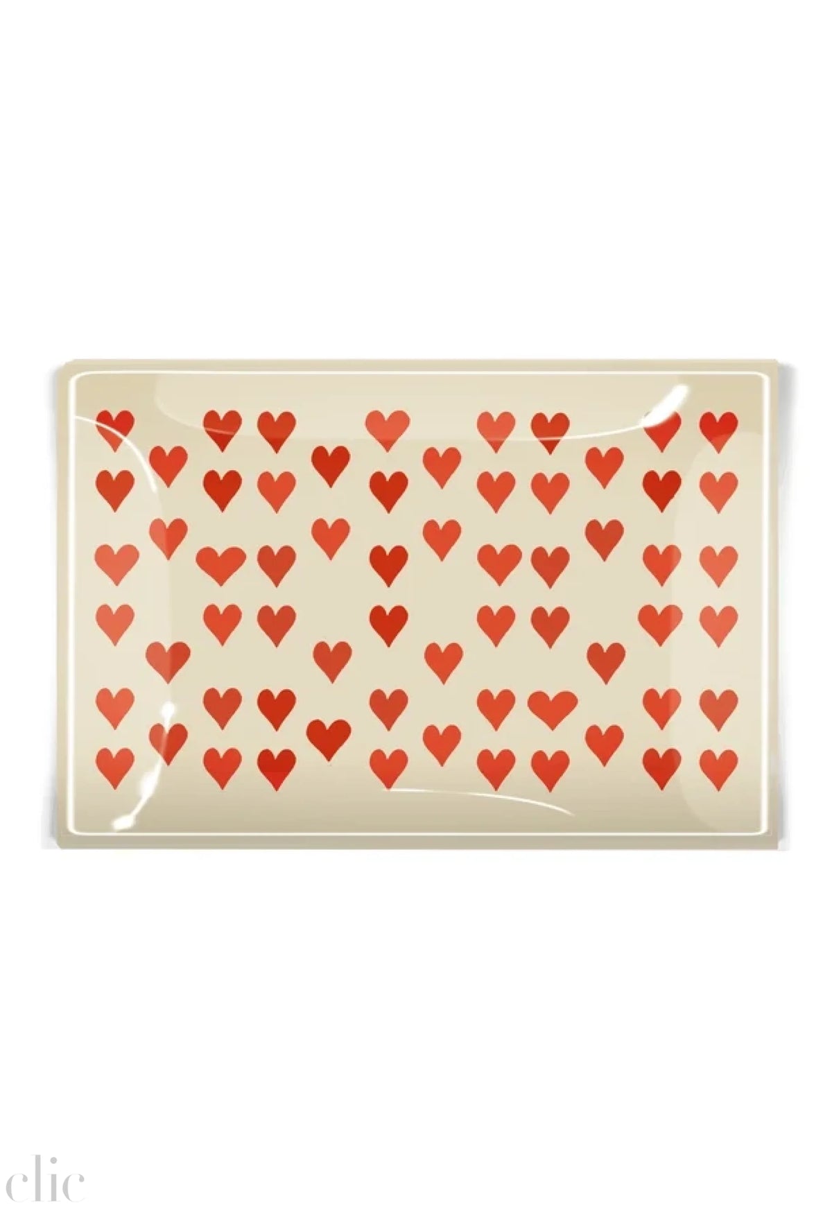 I Love You with A Thousand Hearts Glass Tray, from Ben's Garden