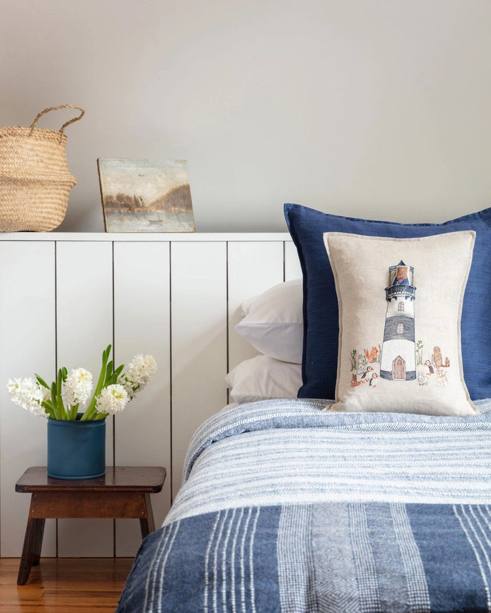 Lighthouse Friends Pocket Pillow, from Coral & Tusk