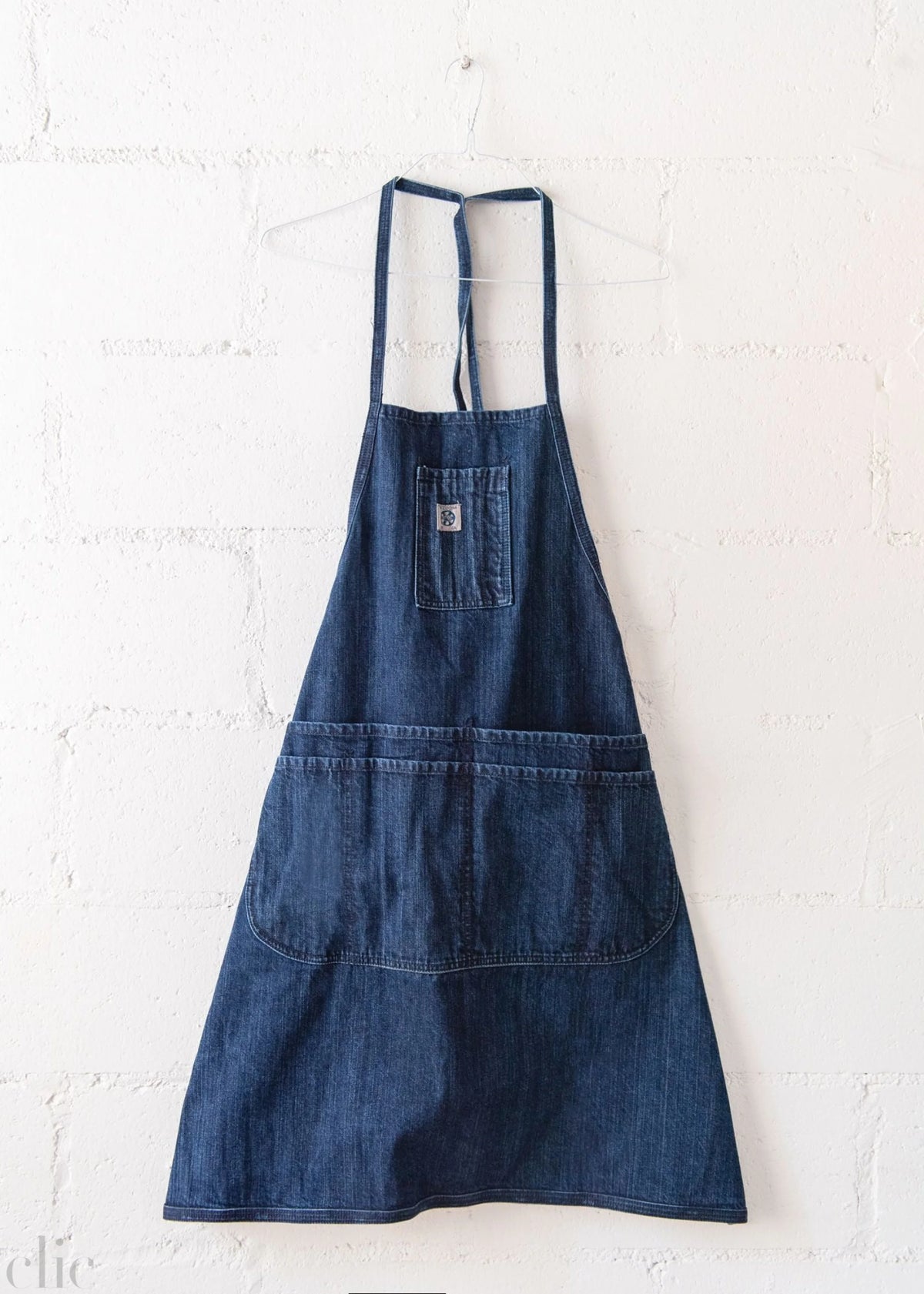 Apron in Medium Vintage Denim, from Mi Cocina