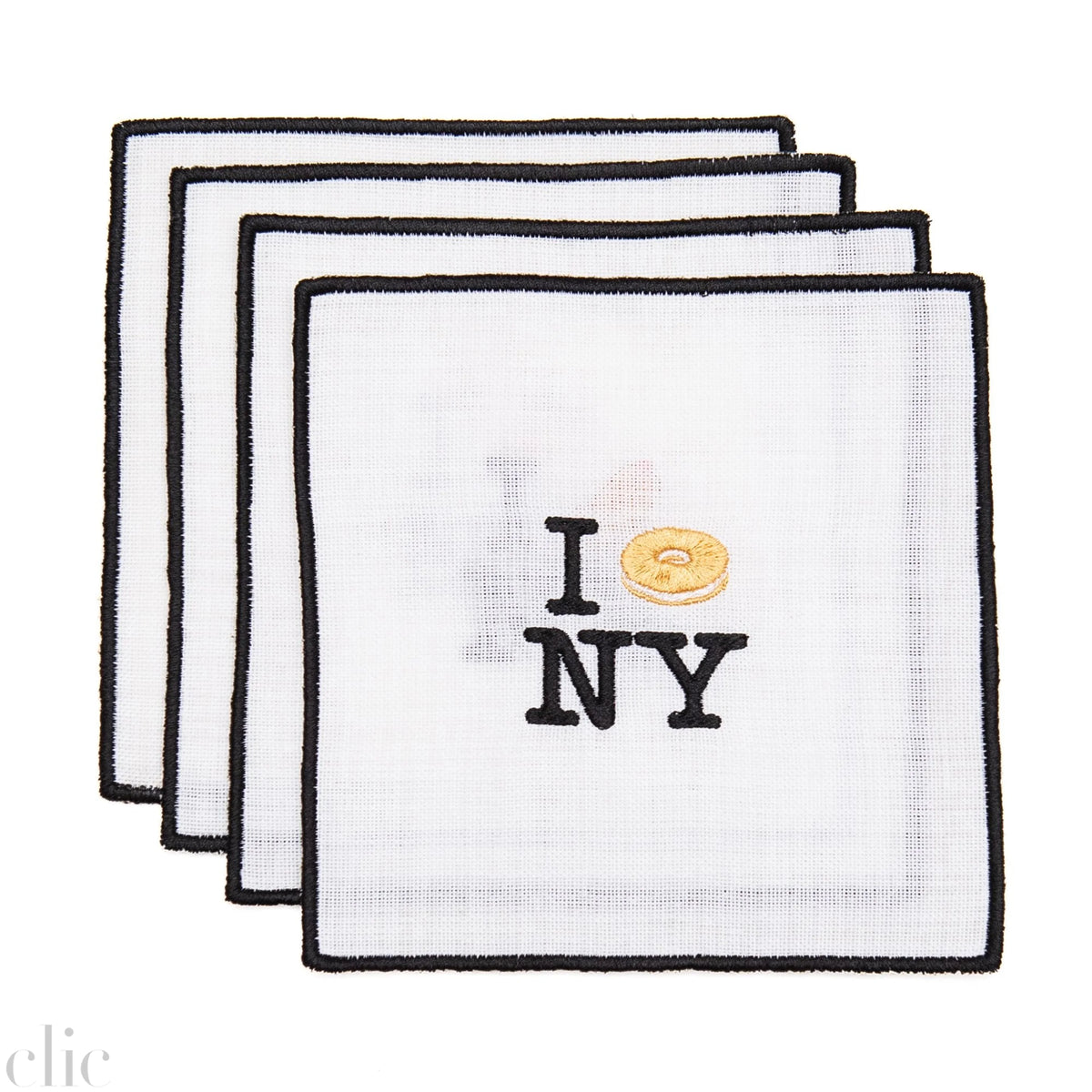 I Love New York Food Set of 4 Napkins, from NuYorkCloth