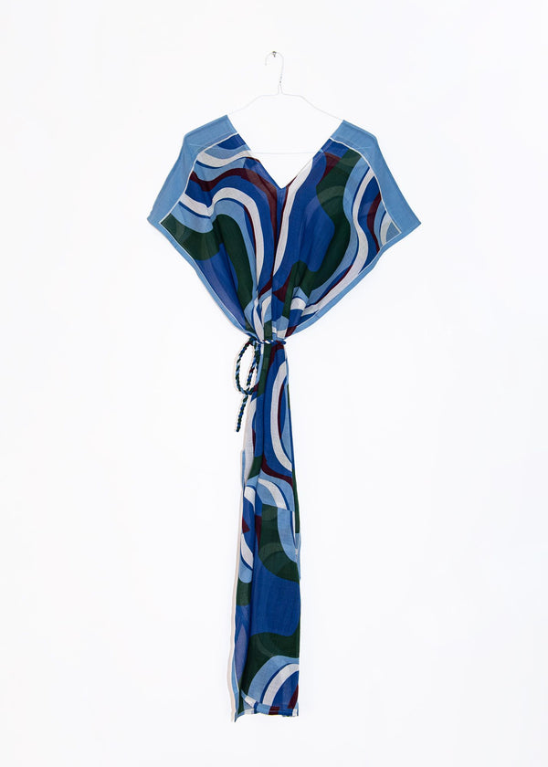 Hydra Songe Dress in Blue, from Mapoesie