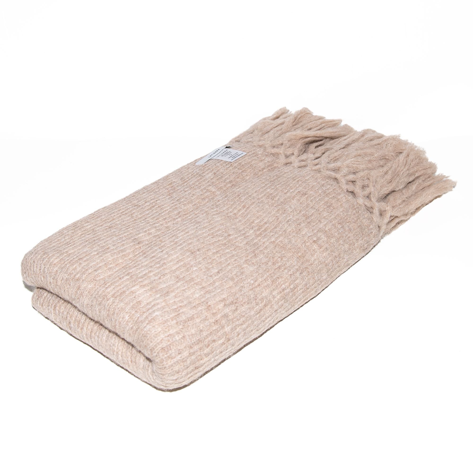 Cama Throw in Oatmeal, from La Tierra